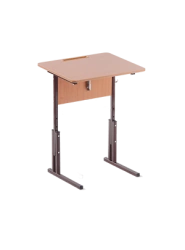 Classic Single Student Desk with Adjustable Height and Tilt - Type 2