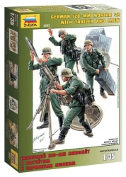 German 120mm Mortar with Crew Model Kit