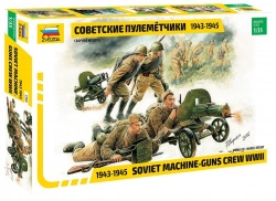 Soviet Machine Gunners Model Kit - Educational Hobby Model
