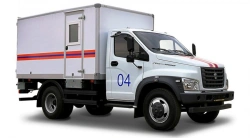 Diesel Truck with 47123 Engine, Modification 47123E on GAZ Chassis C4, Modification C41RB3