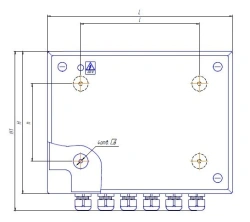 Distribution Box KR-24-10D for 10 Lines, 24V, IP44