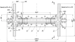 Cross-rail junction element for rail intersection (Project MSZ.8328.02.000)