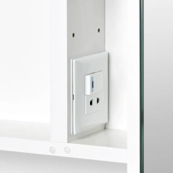 Aquaton Infinity 65 White Mirror Cabinet 1A197002IF0101.A197.0.02I.F01.0