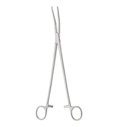 Curved Medical Clamp with Tooth, 280 mm - TZ-01-275-28