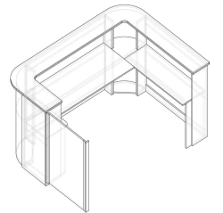 Customer Service Reception Desk – Custom Modular Design