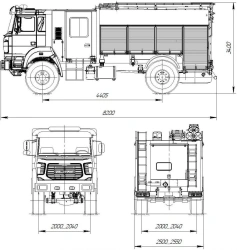 Fire Fighting Foam Vehicle APT 3.0-(40,-40/4,-50,-50/4) Model 002-UPZ UR44 Modification UR44HH
