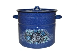 Cylindrical Enamelled Cooking Pot, 9L