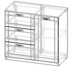 Storage Chest for Linen and Bedding - Marsel Series