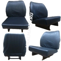 Complete Leather Driver's Seat Assembly with Reinforced Backrest