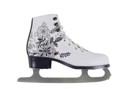 TREK Flowers1 white figure skates