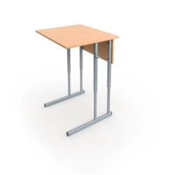 Adjustable Single Student Desk with Durable Surface