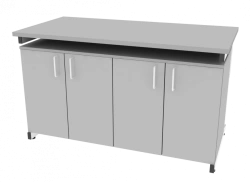 Laboratory Table with Cabinet 1300x650x760mm