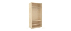 Alexandria LD 625050.000 M Two-Door Cabinet (Leather Lento/Rustica)