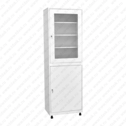 Metal Storage Cabinet with Glass Door, Model SHMMS.01.00