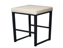 Loft Style Stool with Metal Frame