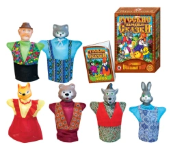 Puppet Theater "Cat and Fox" (6 characters)