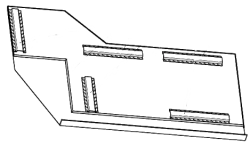 Fiberglass Transition Panel for Tram Vehicles S.11-10.30.030