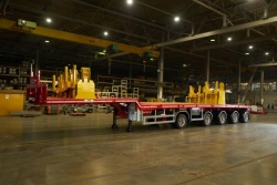 Sliding Lowbed Trailer TSR 5S0F4H with KAMA NF 202 or KAMA NR 201 Tires