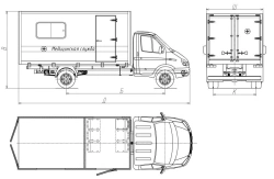 Medical Vehicle Complex 3008AL-1, 3008AL-2, 3008CL-1, 3008CL-2 on GAZ 3302 Chassis