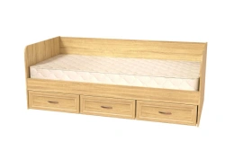 K-13 Bed - 2000mm Sleeping Series in Sonoma Oak