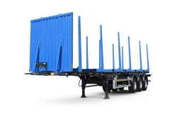 Timber Transport Semi-Trailer TONAR Model 9445 with Axles TONAR Model 90422, 90431