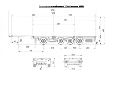 Container Transport Semi-Trailer TONAR 99881 for ISO 668 Cargo