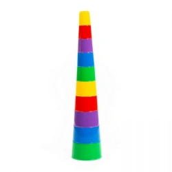 Classic Educational Stacking Pyramid Toy #2 (10 pieces)