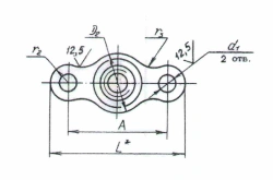 Self-Locking Two-Ear Nuts Made of Black Metals OST 1 33072-80