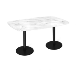 Glass and Particle Board Dining Table Sheffilton SHT-TU43/TT32