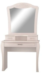 Bedroom Vanity Table with Mirror and Drawers, Model TCC-1/3