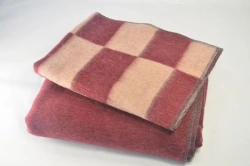 Wool Blend Children's Blankets for All Ages (Excluding Newborns) - Colorful and Solid, Model C108/1-ILSH