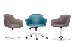Light Chair with Adjustable Height and 360-Degree Rotation