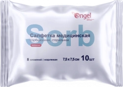Medical sorption sterile gauze napkin 7,5 cm x 7,5 cm 12 folds according to TU 32.50.50-014-14959781-2019