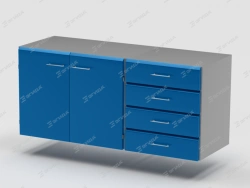 Laboratory Cabinet Pro Series TP with Drawers and Doors