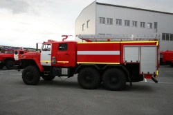 Fire Tanker Truck AC 7.0-70/4 Type 4673A on Ural-5557 Chassis