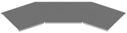 Horizontal Corner Cover 60 Degrees for Cable Trays KLZ 000 U60