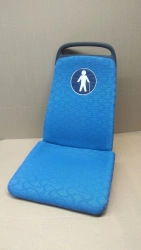 Anti-vandal Passenger Seat with Armrest for Limited Mobility L01R35.6820030-01