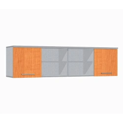 Two-Door Wall Shelf with Two Open Shelves Model PN-5