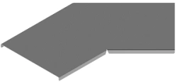 45-Degree Horizontal Corner Cover for Cable Trays KLZ 000 U45