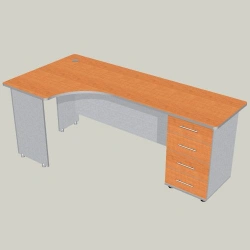 Computer Desk One-Pedestal Model STK-5