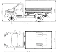GAZ-SAZ-2507 Dump Truck with Triangular Unloading on C41R13 Chassis