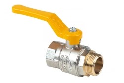 Nickel-Plated Gas Ball Valve Dist, Expert Series DN15 1/2" G1/2