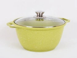 6L Cast Aluminum Cooking Pot with Non-Stick Coating, Kukmara Trendy Style