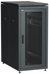 19" Network Cabinet LINEA N 18U 600x1000 mm with Perforated Front Door, Black