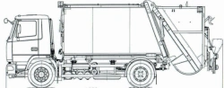 Rear-Loading Garbage Truck Model KO-440M17, Type KO-440VM, Base Chassis MAZ-5340С2