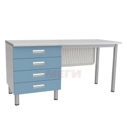 Laboratory Work Table SL-05-MSK (SL-05-104) with Four Drawers