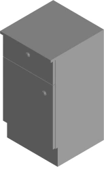 Non-Metal Marine Furniture Nightstand RBP-G