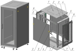 Floor-mounted Telecommunication Cabinet 27U 600x1350x800