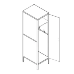 Medical Wardrobe for Clothing and Linen MA-H-1