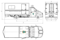 Emergency Rescue Vehicle Model 3008GK-1, 3008GK-2 on GAZ Chassis A21R22, A21R32, A22R22, A22R32, A21R2